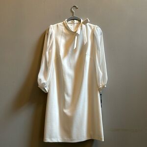 🔥End of year sale🔥Calvin Klein white elegant dress—size 8–NWT